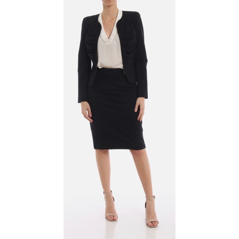 Giorgio Armani, black A line skirt, small